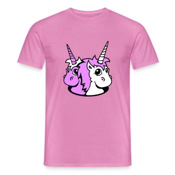 2 Unicorn Girl Team Cute Bottom Hole Friends - Men's T-Shirt - pink - Front - AI Model Male 178 dark (178cm)