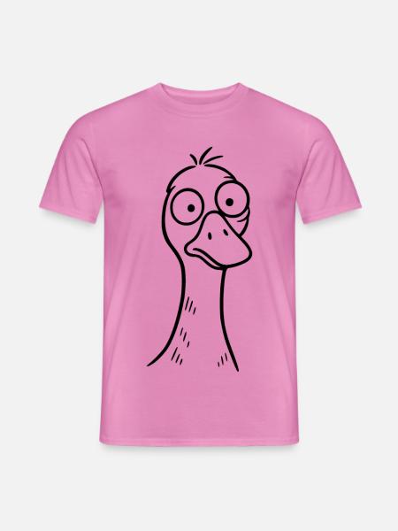 Dumme Gans - Männer T-Shirt - Pink