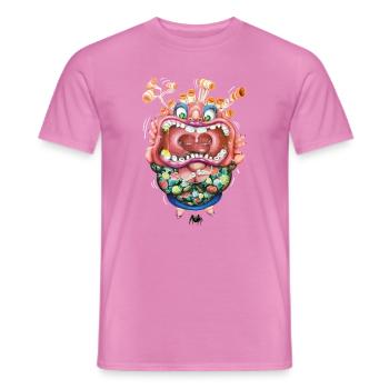 Drama Tante - Männer T-Shirt - Pink - Vorne - AI Model Male 178 dark (178cm)