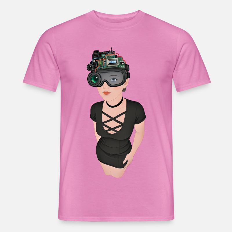 ICH BEOBACHTE DICH #2 – Geek & Sci-Fi - Männer T-Shirt - Pink