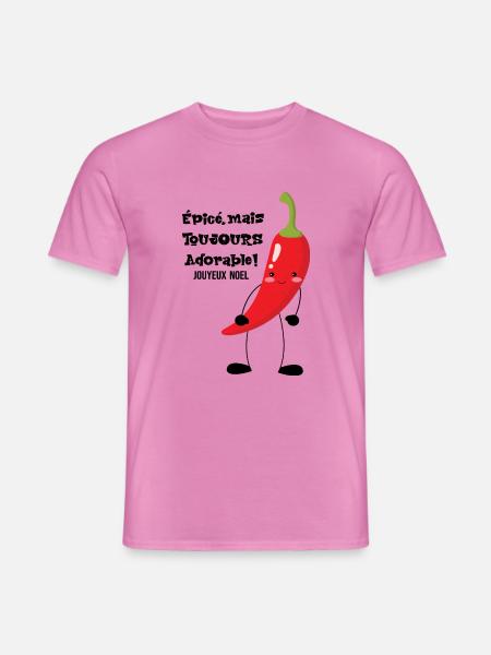 Würzig, aber trotzdem liebenswert - Männer T-Shirt - Pink