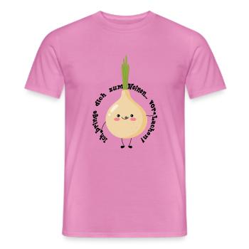 I'll make you cry... with laughter! - Men's T-Shirt - pink - Front - AI Model Male 178 dark (178cm)
