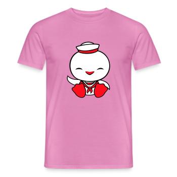 Canard marin marin marin chapeau de marin ondulant joyeusement - T-shirt homme - rose - Devant - AI Model Male 178 dark (178cm)