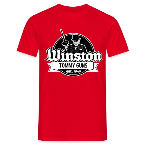 Winston tommy guns - Miesten t-paita