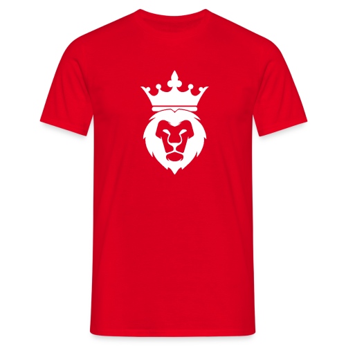 Lion_Logo_with_Crown_St--rre_bild_-white- - T-shirt herr