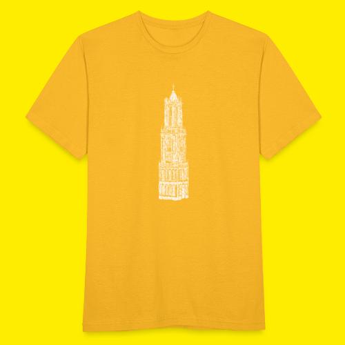 Utrecht Domtoren in line-art - Mannen T-shirt