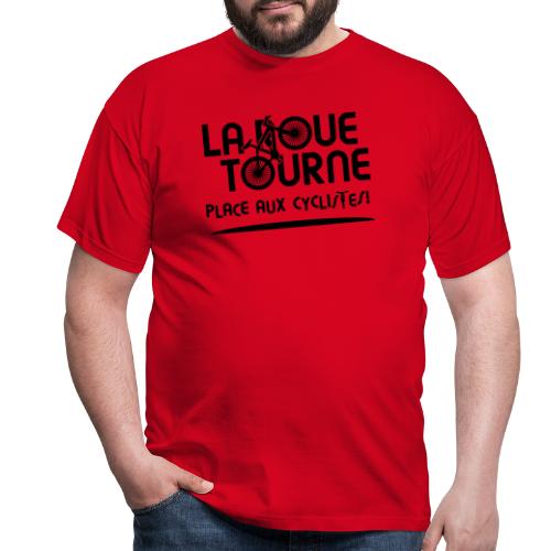 LA ROUE TOURNE, PLACE AUX CYCLISTES ! (vélo) flex - T-shirt Homme