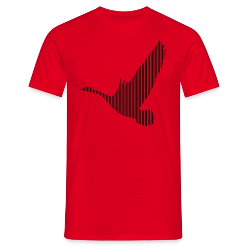 LINE BIRD 024b - Mannen T-shirt