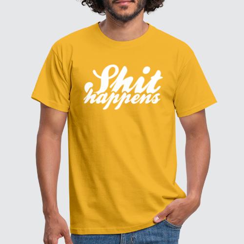 Shit Happens and Politics - Men's T-Shirt