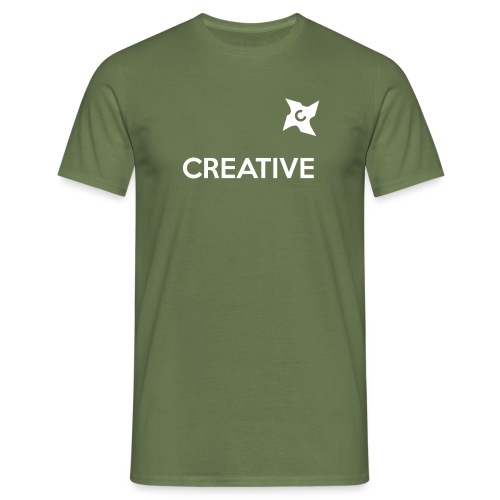 Creative simple black and white shirt - T-shirt til herrer