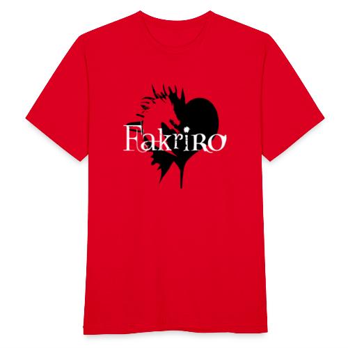 Fakriro Logo sw mit Herz - Männer T-Shirt