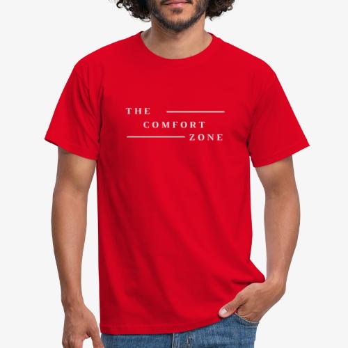 Logo wit The Comfort Zone - Mannen T-shirt