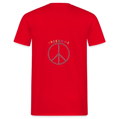 MAKE LOVE NOT WAR - FREEDOME - Männer T-Shirt