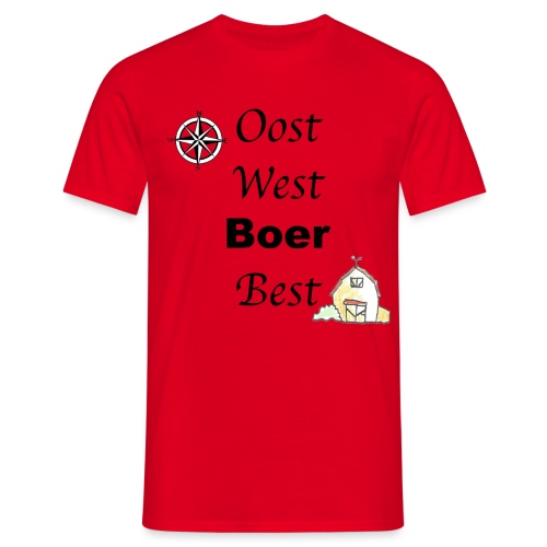 Oost West Boer Best - Mannen T-shirt