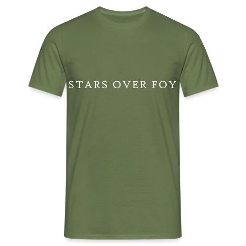 tekst logo stars - Men's T-Shirt