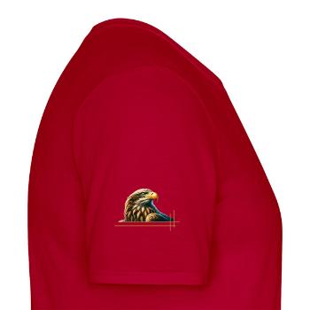 Majestätischer Seeadler - Männer T-Shirt - Rot - Rechts - AI Model Male 178 dark (178cm)