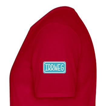 Irrweg Schild - Männer T-Shirt - Rot - Links - AI Model Male 178 dark (178cm)