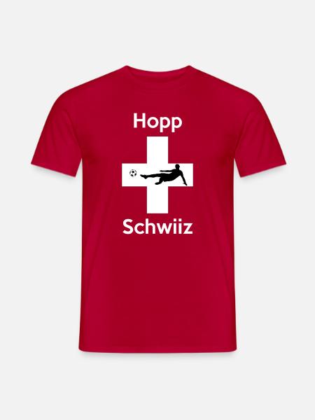 Hopp Schwiiz - Men's T-Shirt - red