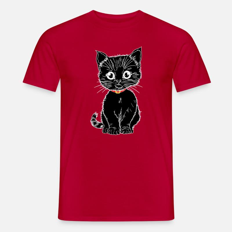 schwarz - Männer T-Shirt - Rot
