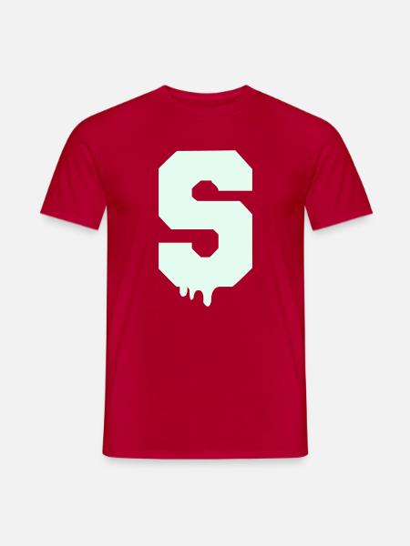S Tropfen - Männer T-Shirt - Rot