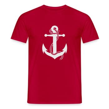 Sailor - Männer T-Shirt - Rot - Vorne - AI Model Male 178 dark (178cm)