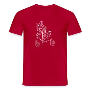 Florist Flower Plant Nature Gardener - Men's T-Shirt - red - Front - AI Model Male 178 dark (178cm)
