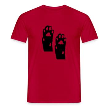 Hund Dog - Männer T-Shirt - Rot - Vorne - AI Model Male 178 dark (178cm)