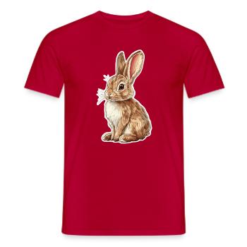 Hare - Men's T-Shirt - red - Front - AI Model Male 178 dark (178cm)