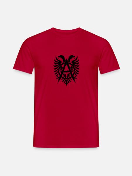 Nachtfeuer Rand - Männer T-Shirt - Rot