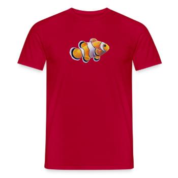 Clownfish - Men's T-Shirt - red - Front - AI Model Male 178 dark (178cm)