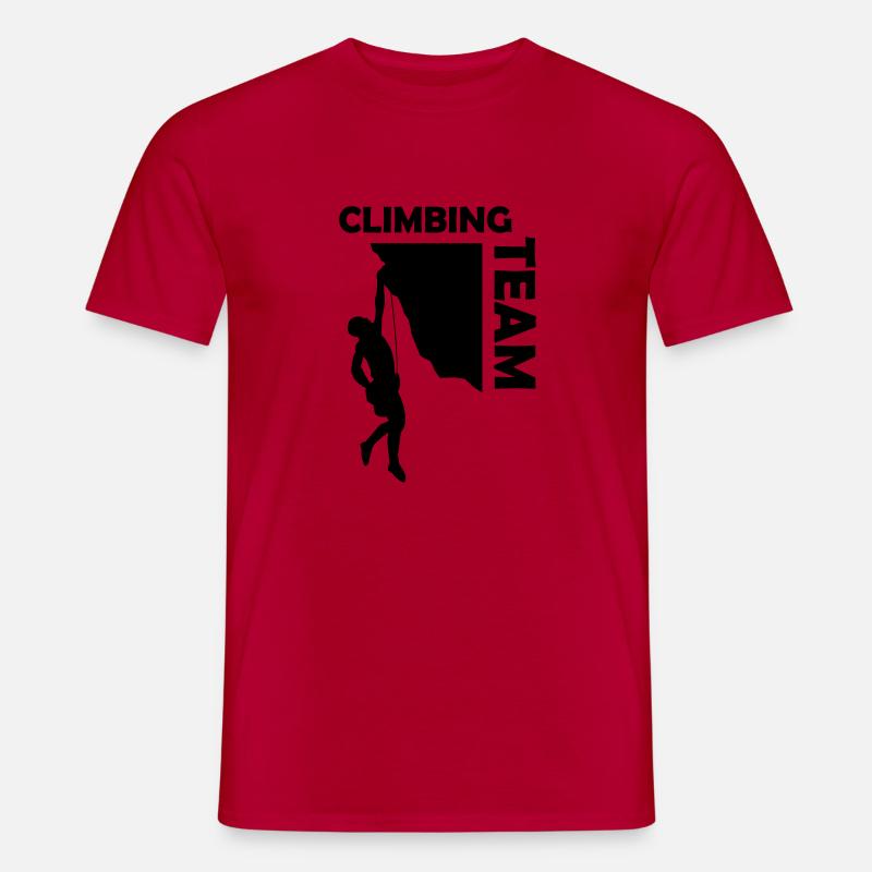 climbing_team_001 - Männer T-Shirt - Rot