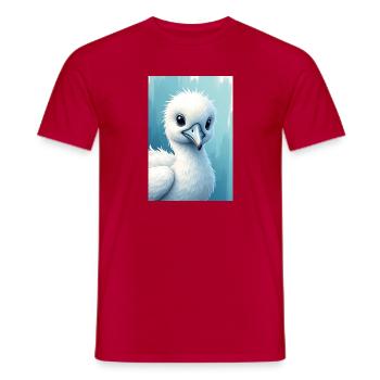 Albatros - T-shirt homme - rouge - Devant - AI Model Male 178 dark (178cm)