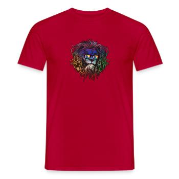 Réunion - Men's T-Shirt - red - Front - AI Model Male 178 dark (178cm)