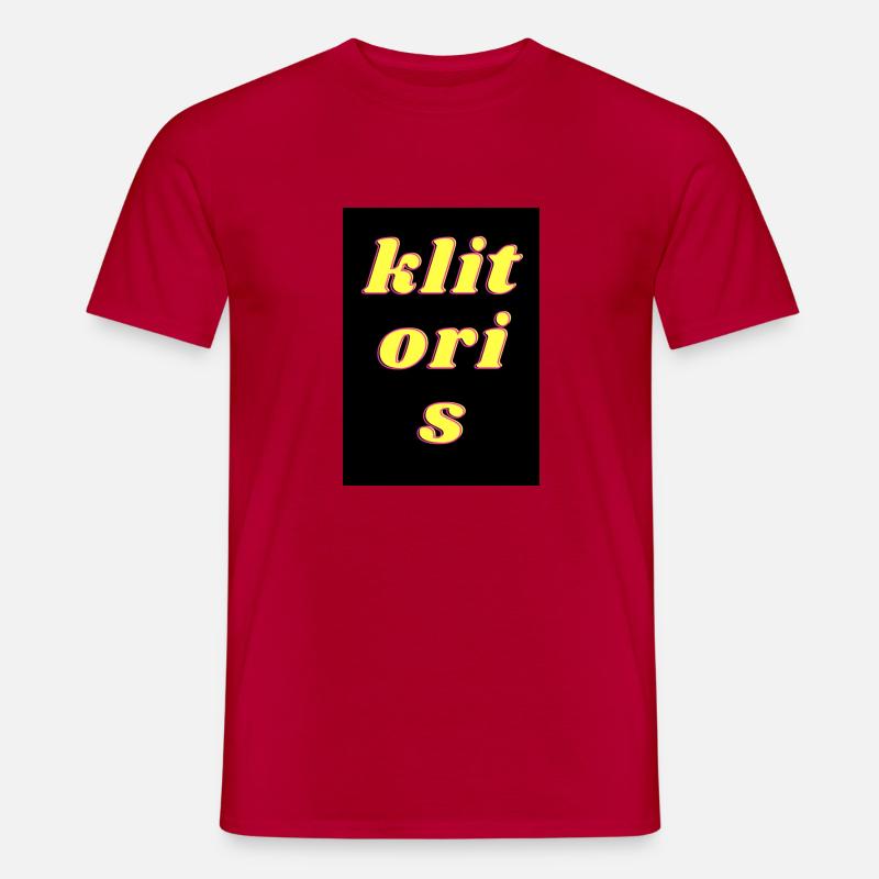 roter basecap - Männer T-Shirt - Rot