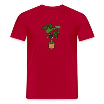 Zimmerpflanze - Männer T-Shirt - Rot - Vorne - AI Model Male 178 dark (178cm)