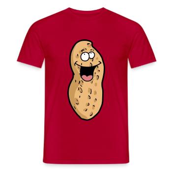 Merry Peanut Emotion Kids Barn Møtrik - Mænd T-shirt - rød - Foran - AI Model Male 178 dark (178cm)