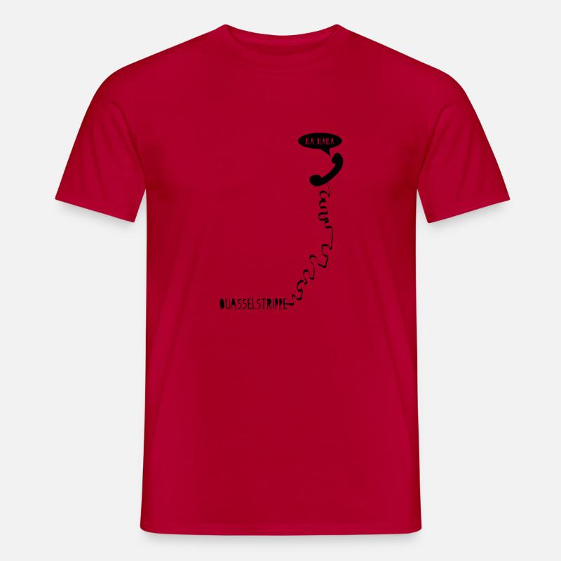 quasselstrippe - Männer T-Shirt - Rot