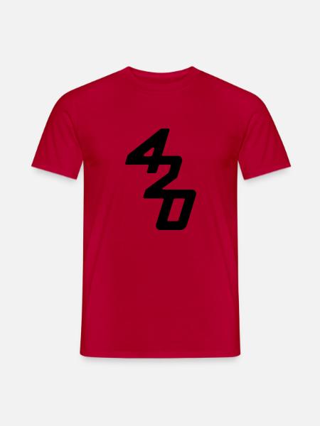 420 boat class sailing - Men's T-Shirt - red