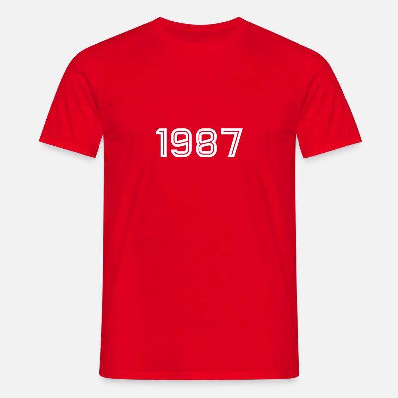 1987 Inline - Männer T-Shirt - Rot