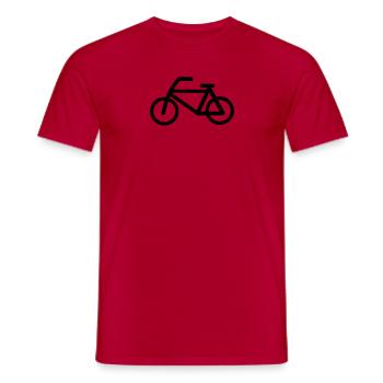 fahrrad 2 - Männer T-Shirt - Rot - Vorne - AI Model Male 178 dark (178cm)
