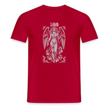 Lilith Angel Rêverie Gothique - T-shirt homme - rouge - Devant - AI Model Male 178 dark (178cm)