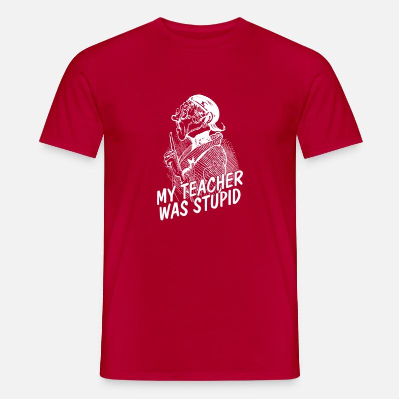 Lehrer Lämpel-Max und Moritz - Männer T-Shirt - Rot