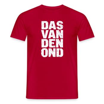 Das van den ond. Antwerp proverbs - Men's T-Shirt - red - Front - AI Model Male 178 dark (178cm)