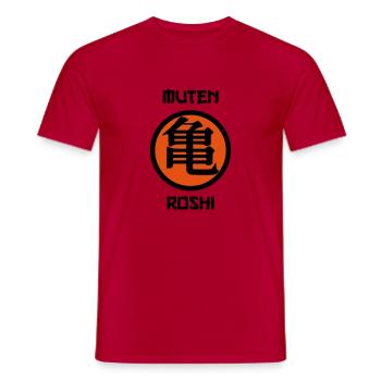 muten roshi 2 - Männer T-Shirt - Rot - Vorne - AI Model Male 178 dark (178cm)