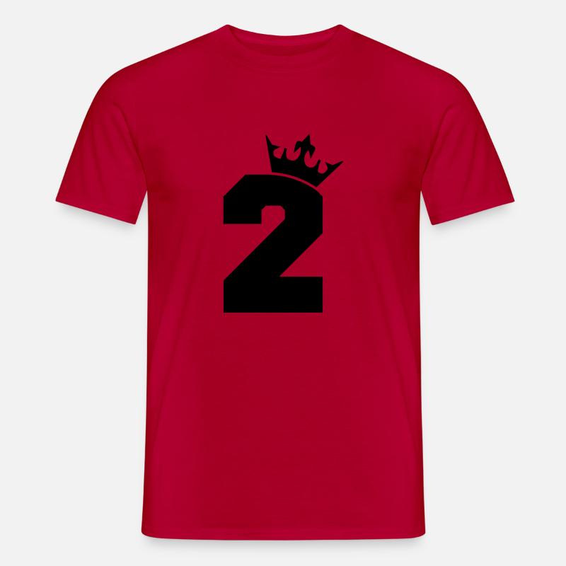 2_krone - Männer T-Shirt - Rot