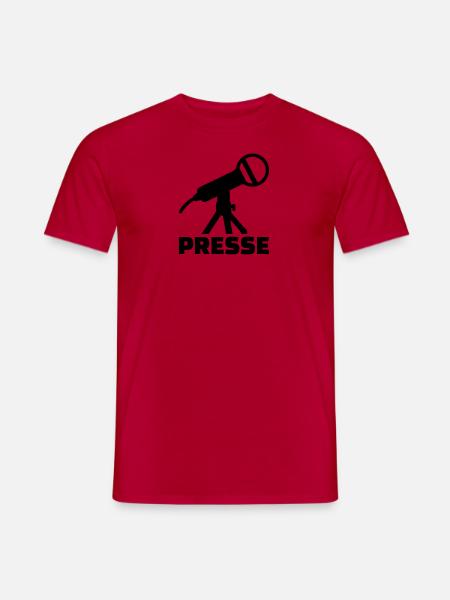 Presse - Männer T-Shirt - Rot