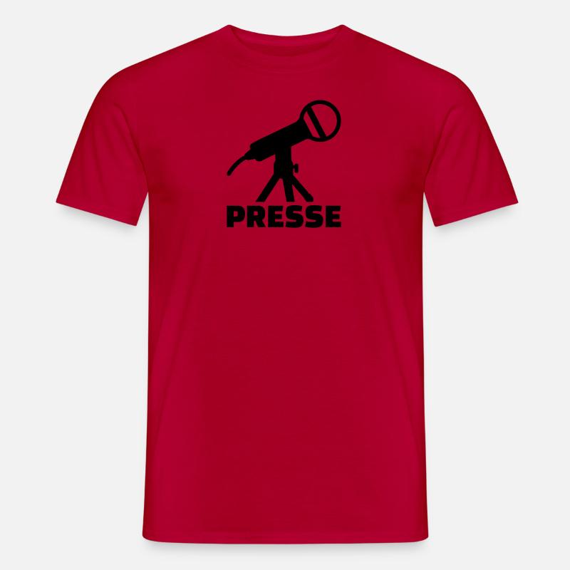 Presse - Männer T-Shirt - Rot