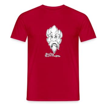 Bettelnder Vampir - Männer T-Shirt - Rot - Vorne - AI Model Male 178 dark (178cm)