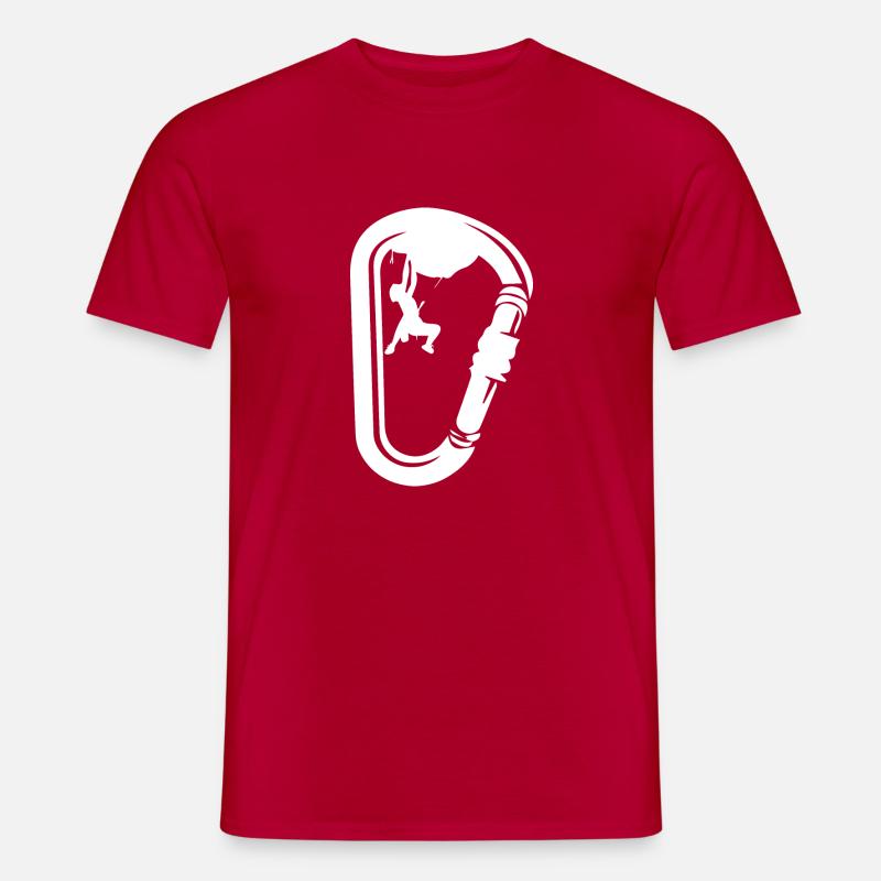 Bouldern Klettern Climbing - Männer T-Shirt - Rot