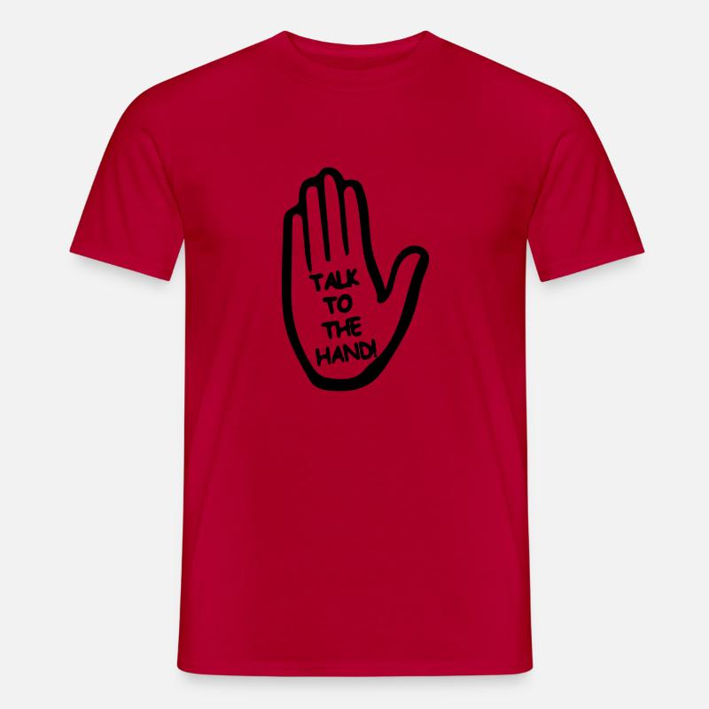 Sprich mit der Hand - Männer T-Shirt - Rot